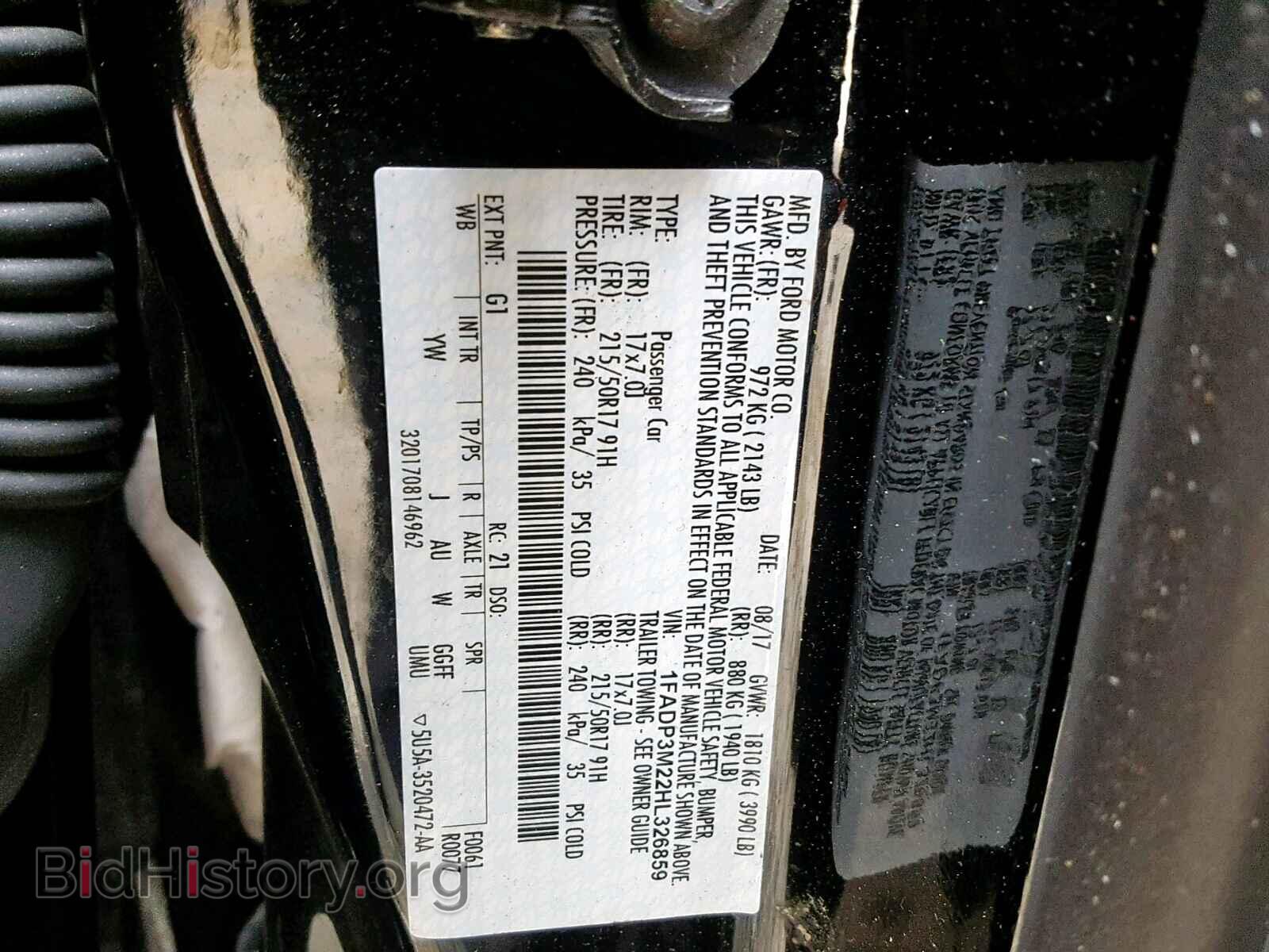 2017 FORD FOCUS - VIN: 1FADP3M22HL326859 - Photo 10