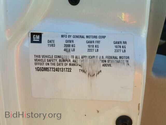 2004 CADILLAC CTS - VIN: 1G6DM577240131722 - Фото 10