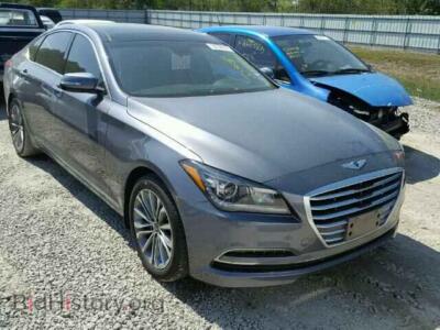2015 Hyundai GENESIS, charcoal — VIN KMHGN4JEXFU095990, Copart