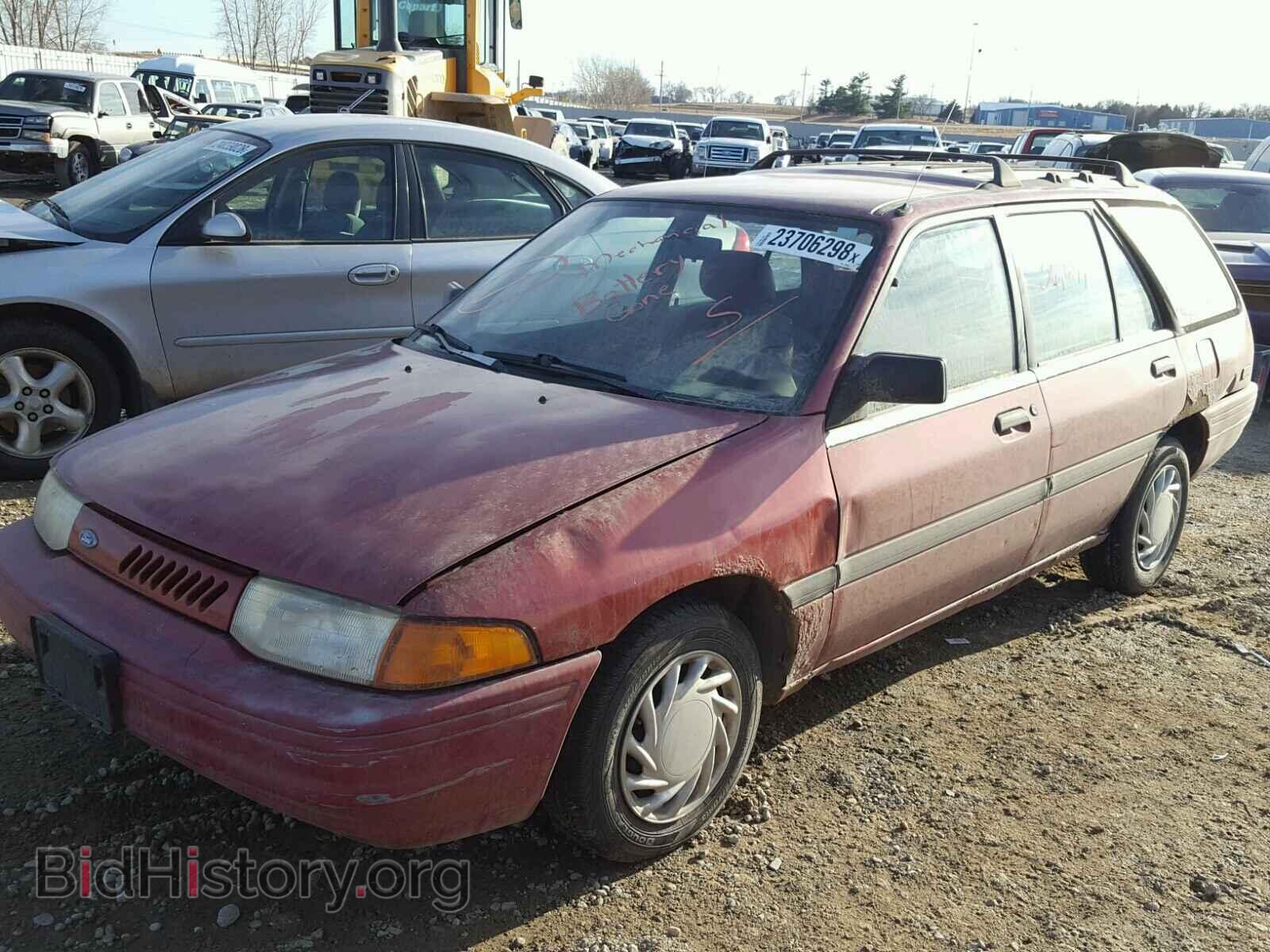 1992 FORD ESCORT - VIN: 3FAPP15J5NR106989 - Фото 2