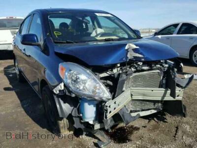 2014 Nissan VERSA Versa S/S, blue — VIN 3N1CN7AP2EL872387, Copart