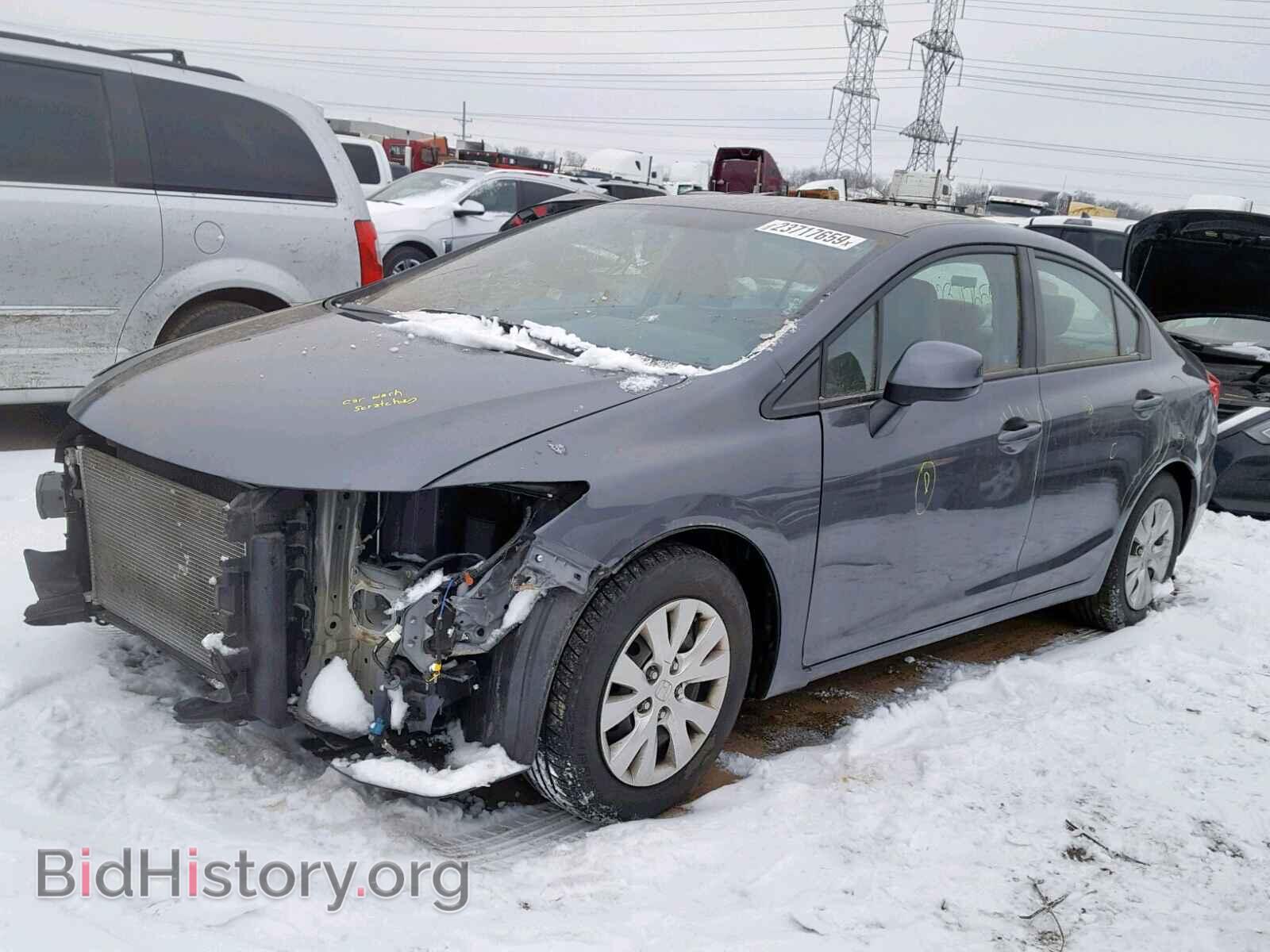 2012 HONDA CIVIC LX - VIN: 19XFB2F54CE039821 - Фото 2