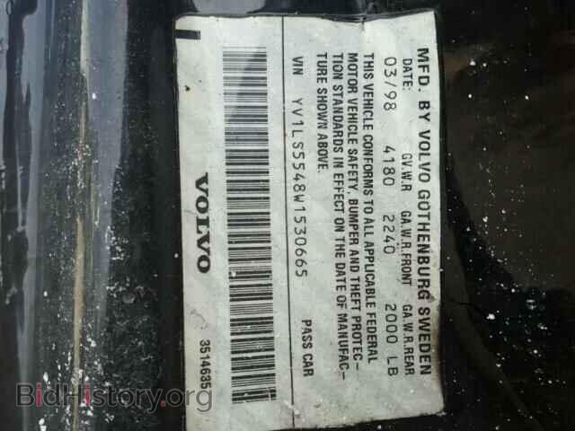 1998 VOLVO S70 - VIN: YV1LS5548W1530665 - Фото 10