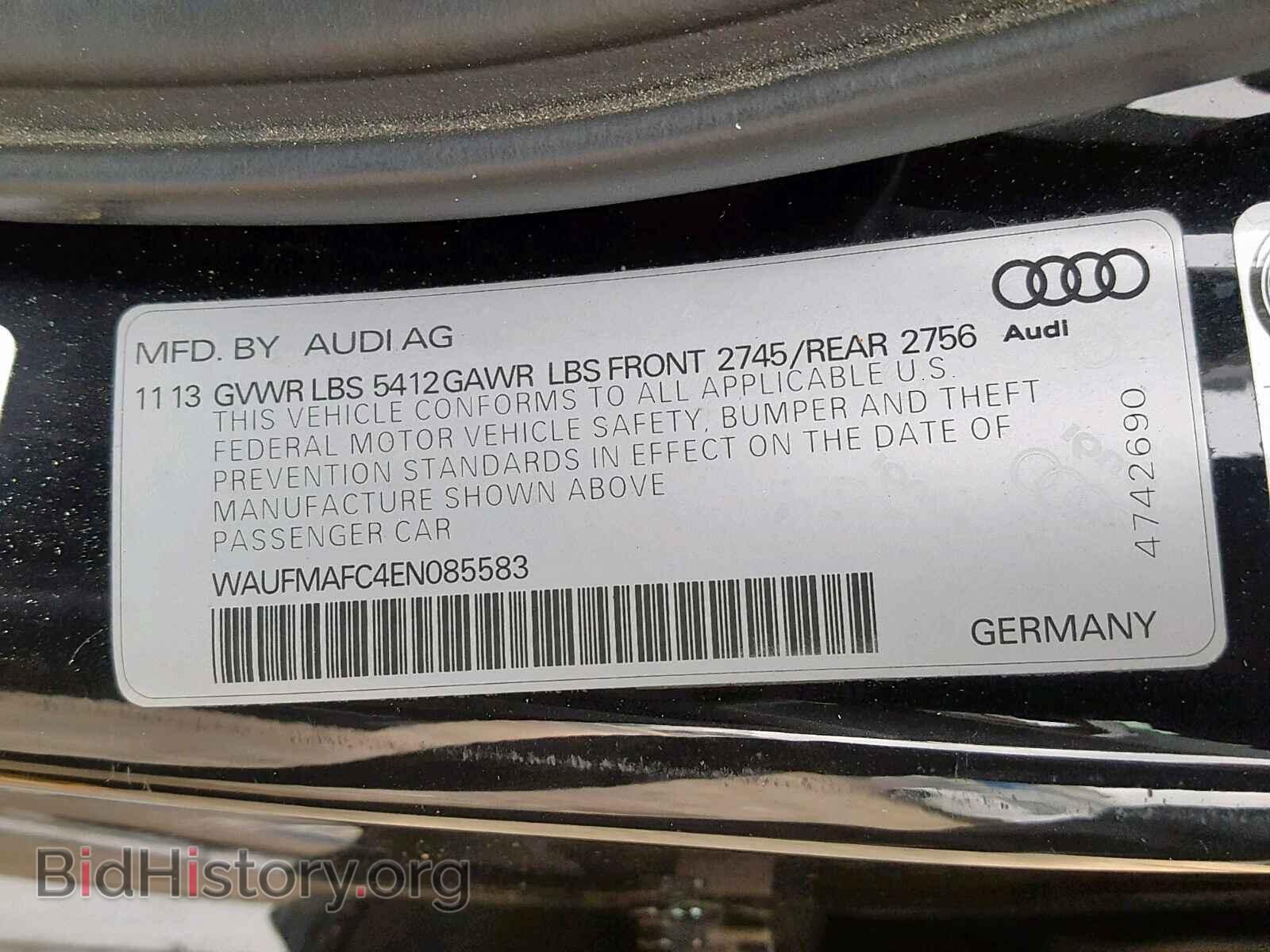 2014 AUDI A6 - VIN: WAUFMAFC4EN085583 - Photo 10
