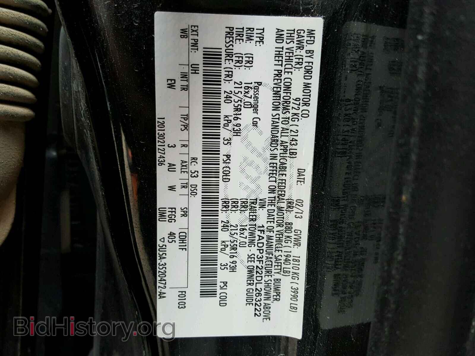 2013 FORD FOCUS - VIN: 1FADP3F22DL263222 - Photo 10