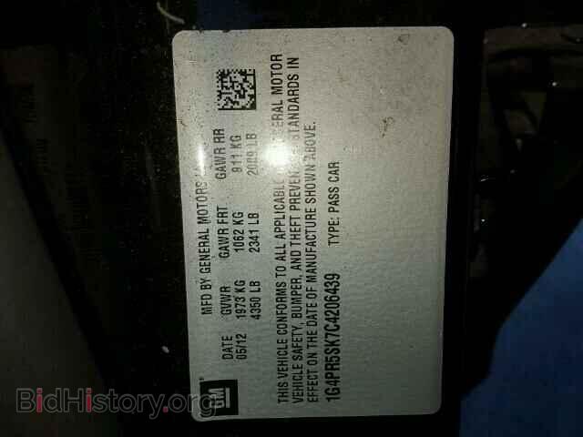2012 BUICK VERANO - VIN: 1G4PR5SK7C4206439 - Фото 10