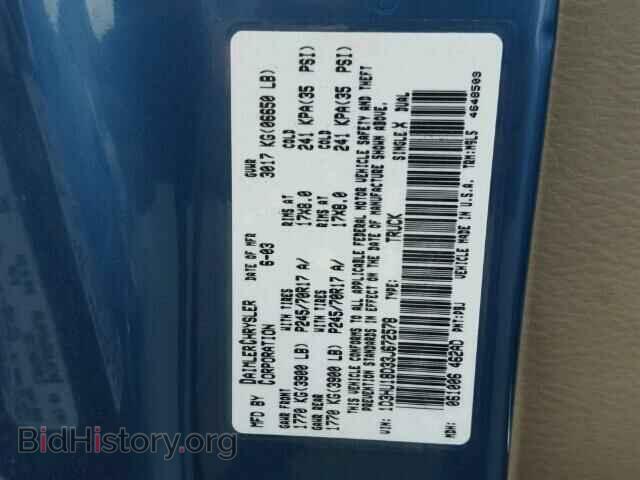 2003 DODGE RAM 1500 - VIN: 1D3HU18D33J672578 - Фото 10