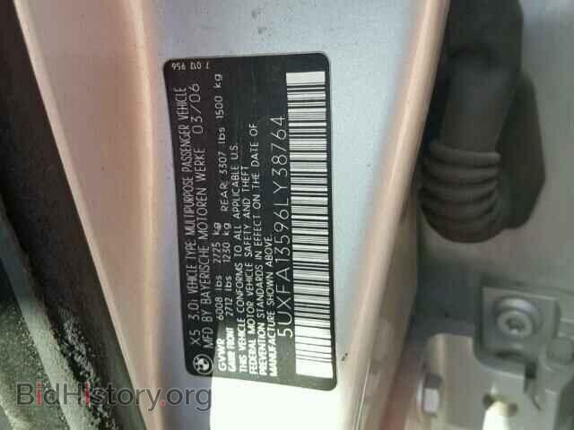 2006 BMW X5 - VIN: 5UXFA13596LY38764 - Фото 10