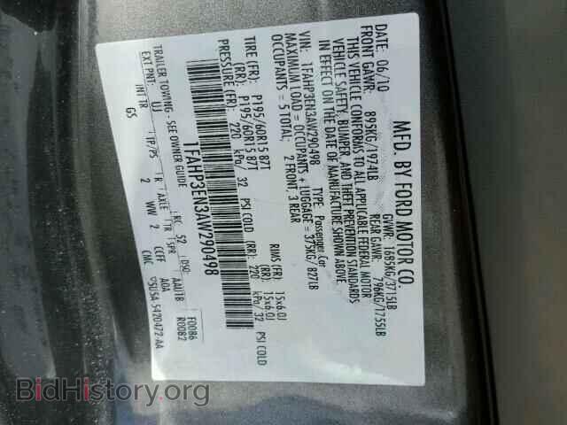 2010 FORD FOCUS - VIN: 1FAHP3EN3AW290498 - Фото 10