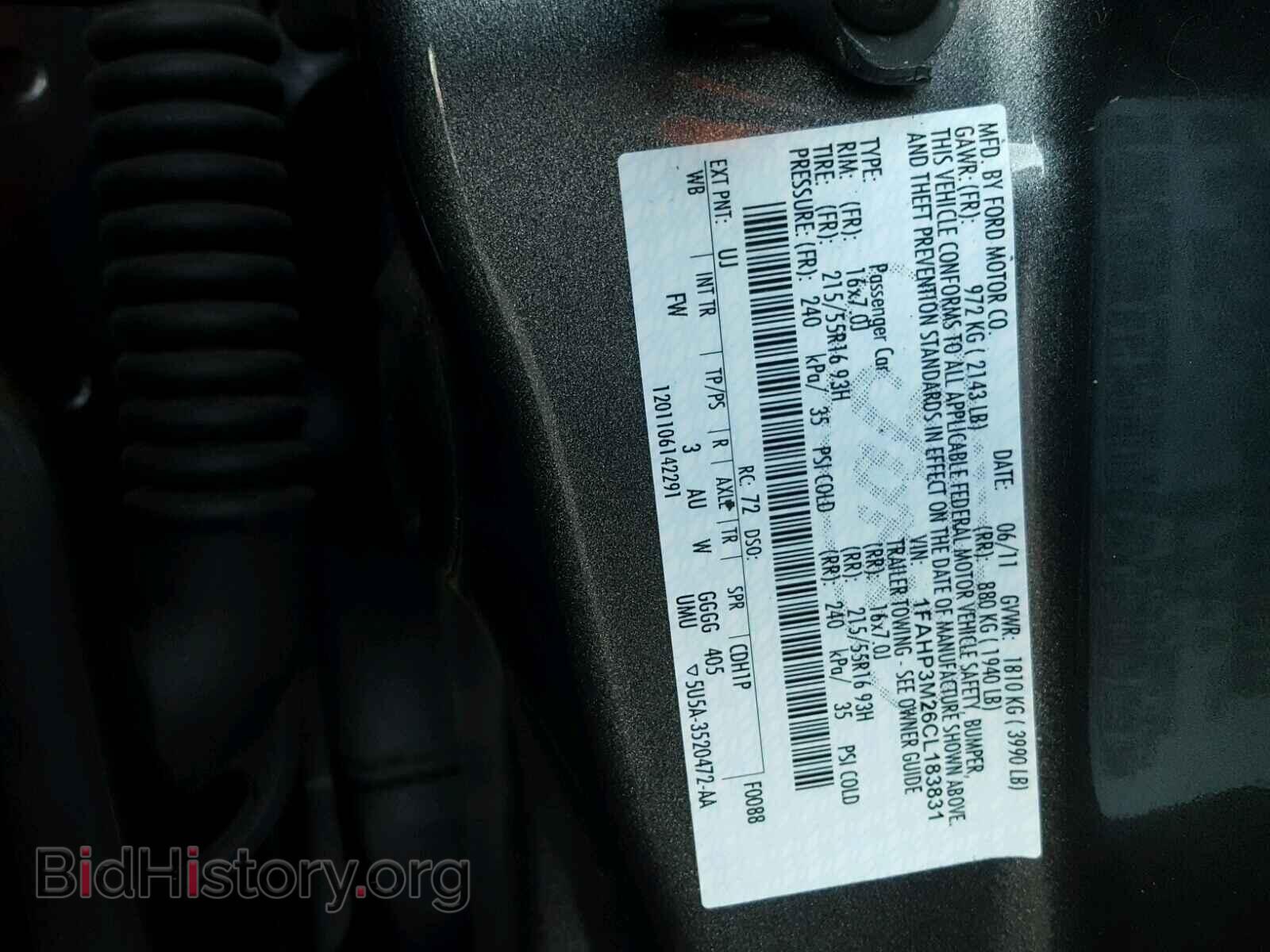 2012 FORD FOCUS - VIN: 1FAHP3M26CL183831 - Photo 10