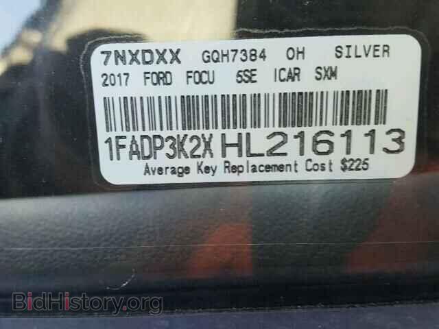 2017 FORD FOCUS - VIN: 1FADP3K2XHL216113 - Photo 10
