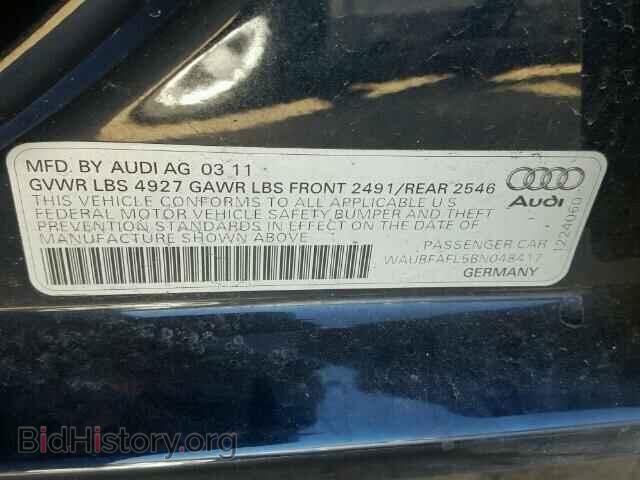 2011 AUDI A4 - VIN: WAUBFAFL5BN048417 - Фото 10