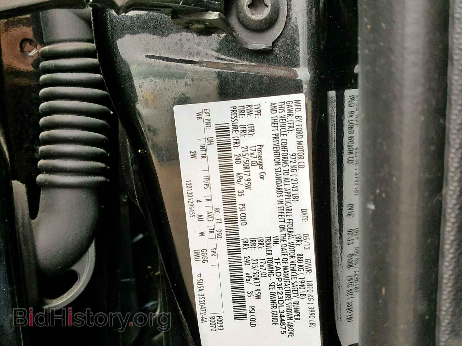 2013 FORD FOCUS SE - VIN: 1FADP3F23DL344875 - Фото 10