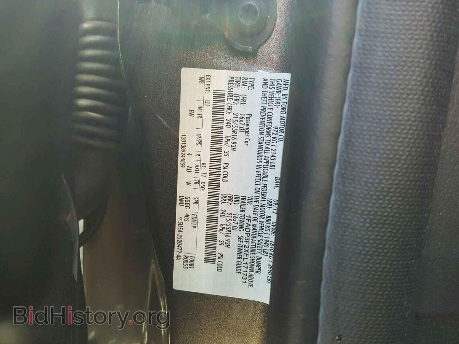 2014 FORD FOCUS - VIN: 1FADP3F2XEL171731 - Photo 10