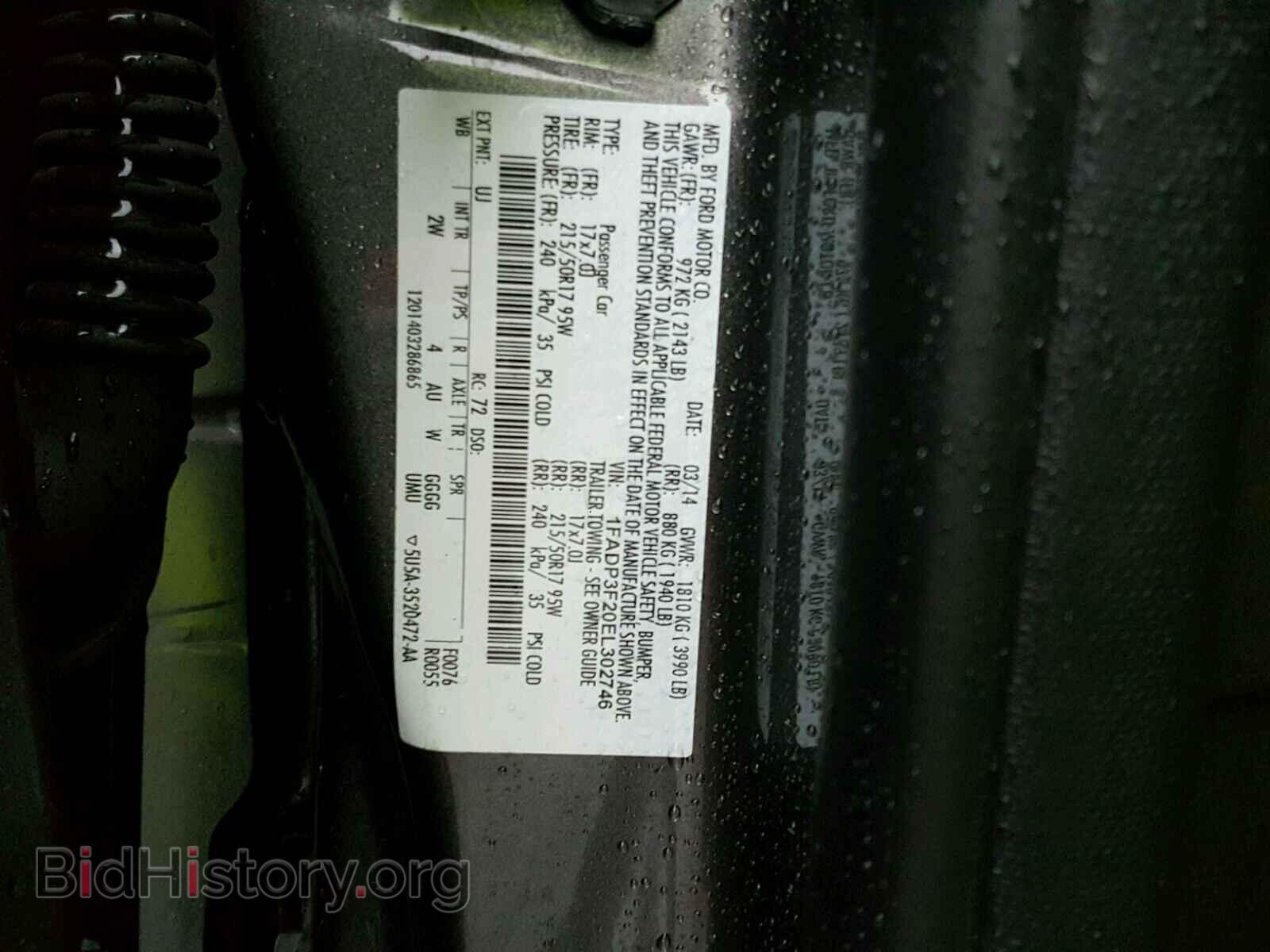 2014 FORD FOCUS - VIN: 1FADP3F20EL302746 - Photo 10