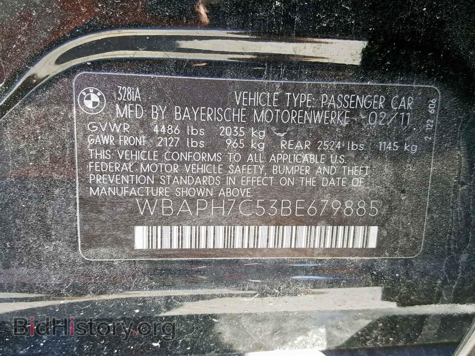 2011 BMW 328 I - VIN: WBAPH7C53BE679885 - Фото 10