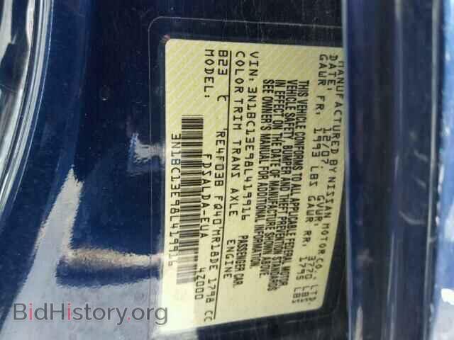 2008 NISSAN VERSA - VIN: 3N1BC13E98L419916 - Фото 10