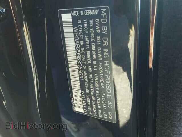 2003 PORSCHE 911 - VIN: WP0AB29963S696111 - Фото 10