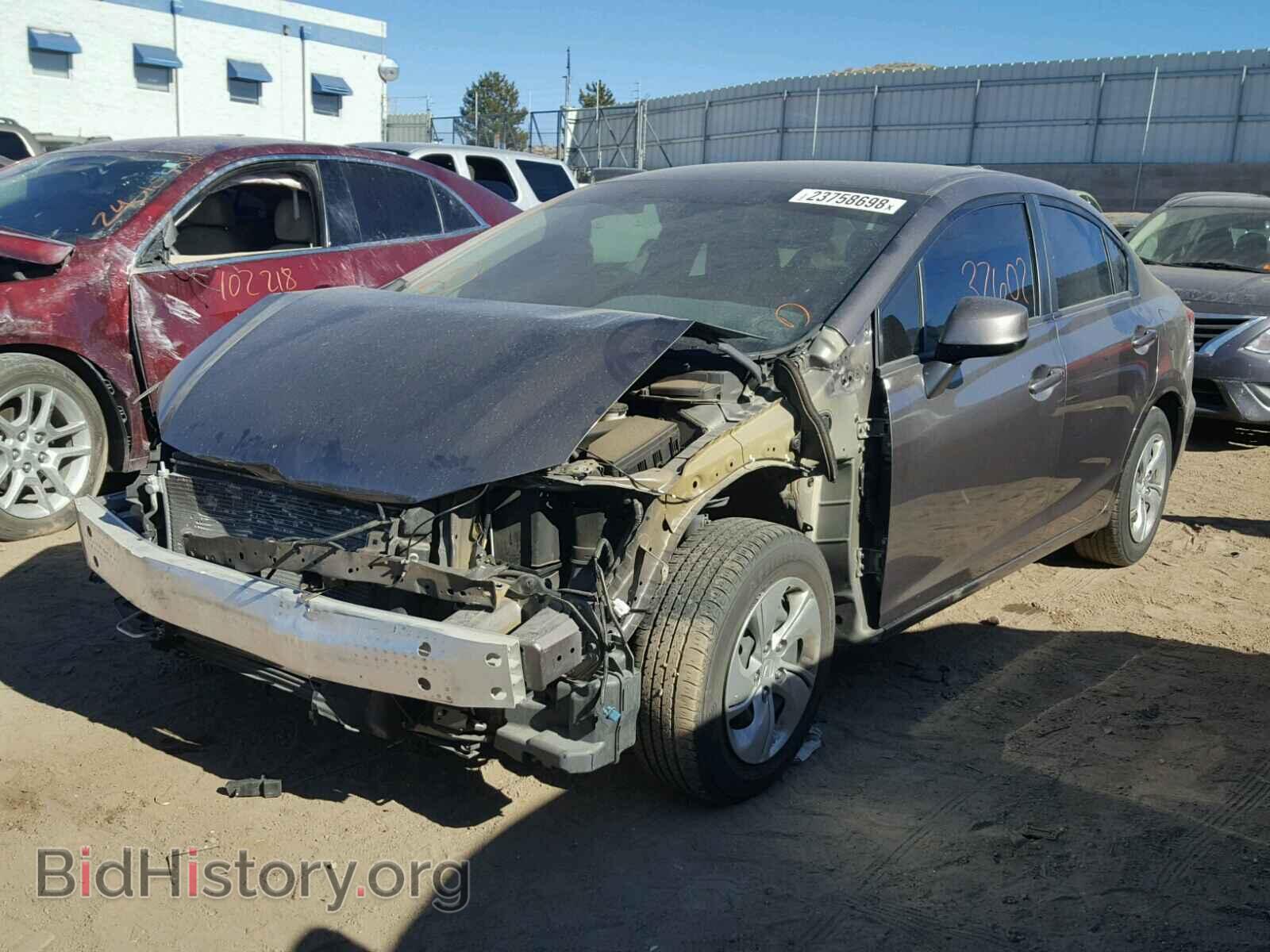 2013 HONDA CIVIC - VIN: 2HGFB2F56DH593465 - Фото 2