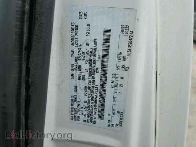 2006 FORD ECONOLINE - VIN: 1FTNS24W86HA73251 - Фото 10