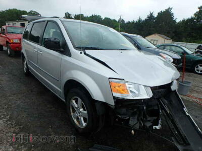 2010 Dodge CARAVAN Grand Cara, silver — VIN 2D4RN5D12AR237656, Copart