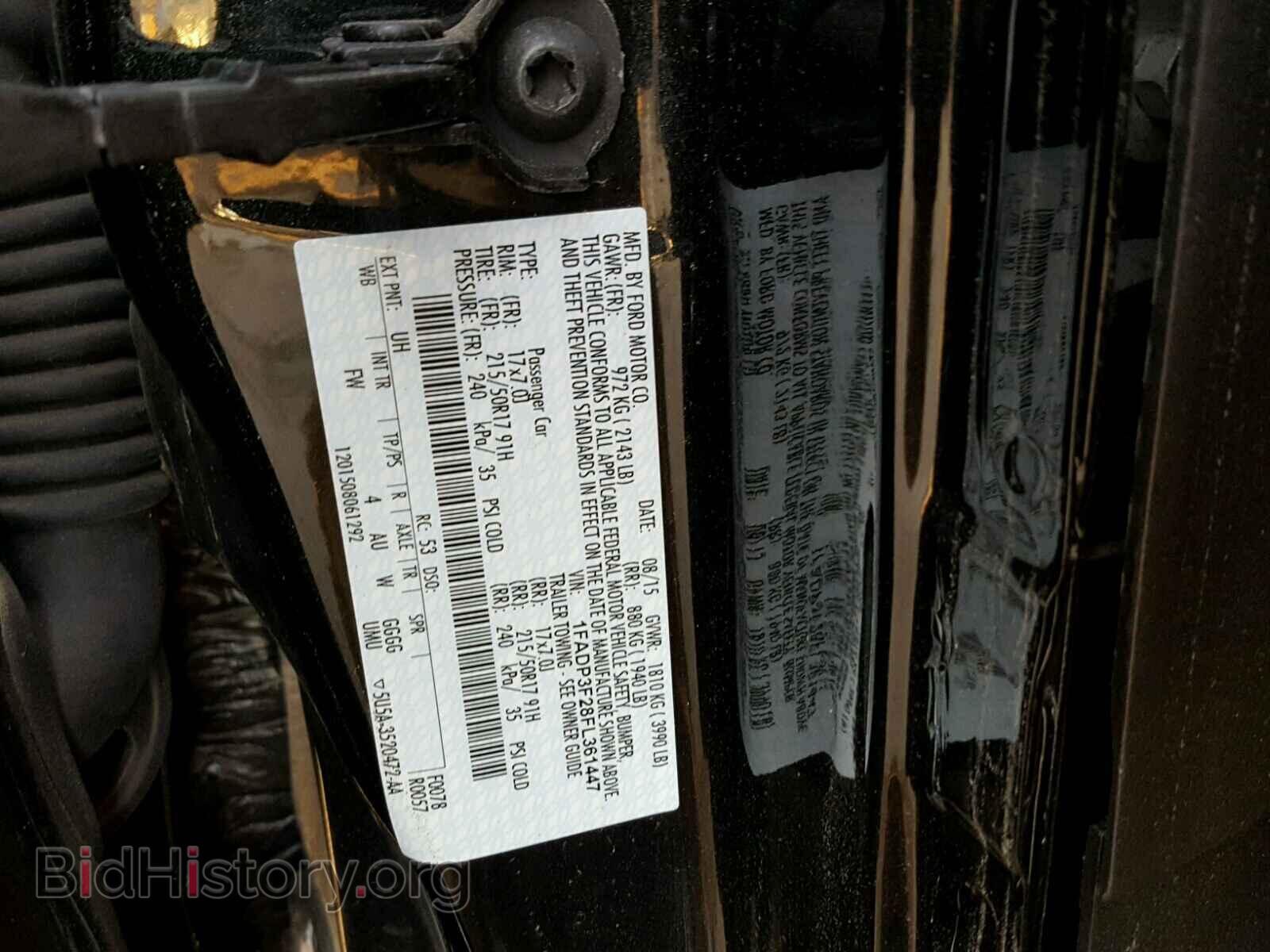 2015 FORD FOCUS - VIN: 1FADP3F28FL361447 - Фото 10