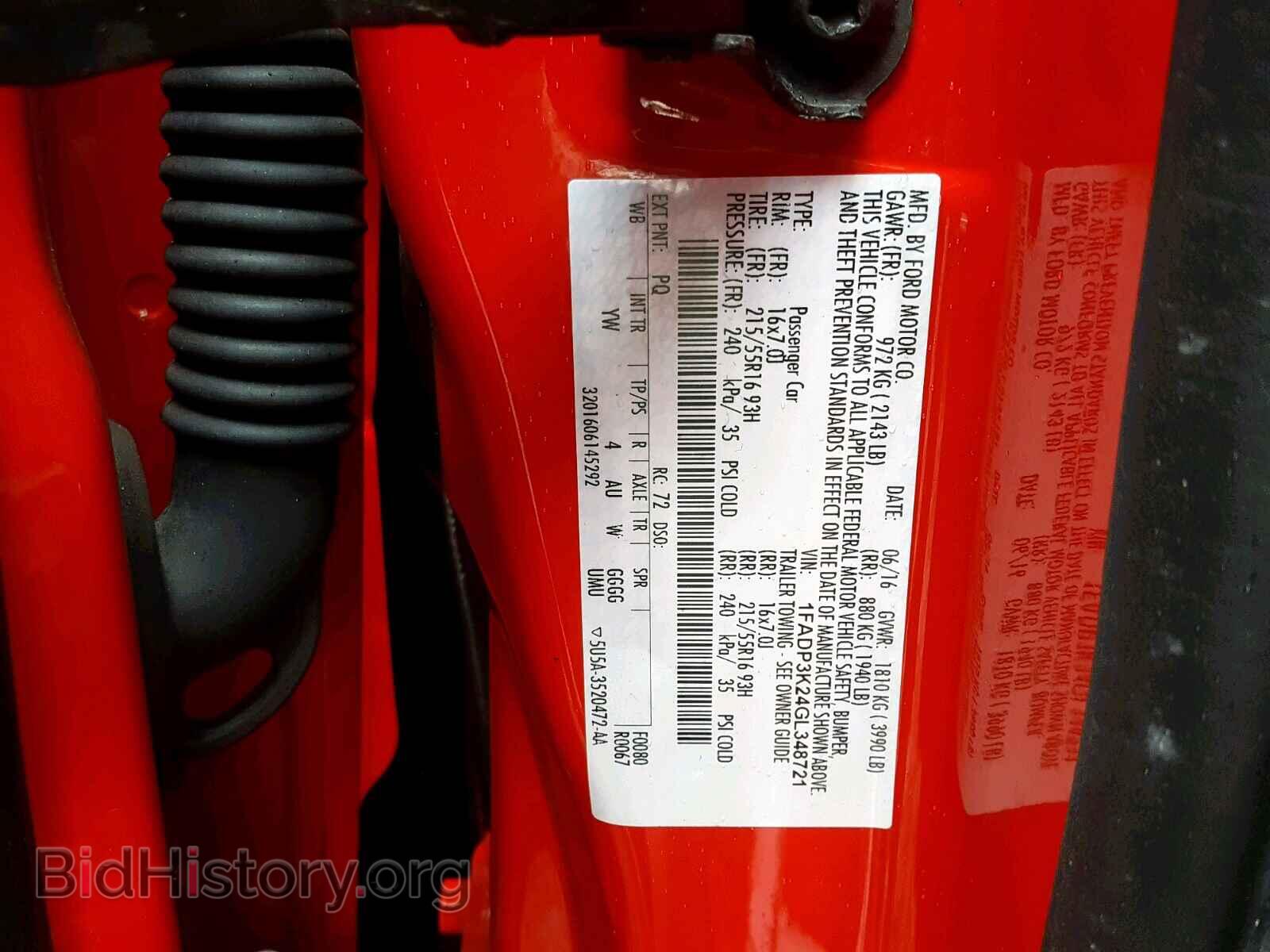 2016 FORD FOCUS SE - VIN: 1FADP3K24GL348721 - Фото 10