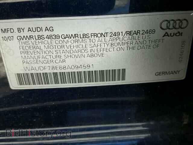 2008 AUDI A4 - VIN: WAUDF78E68A094591 - Photo 10
