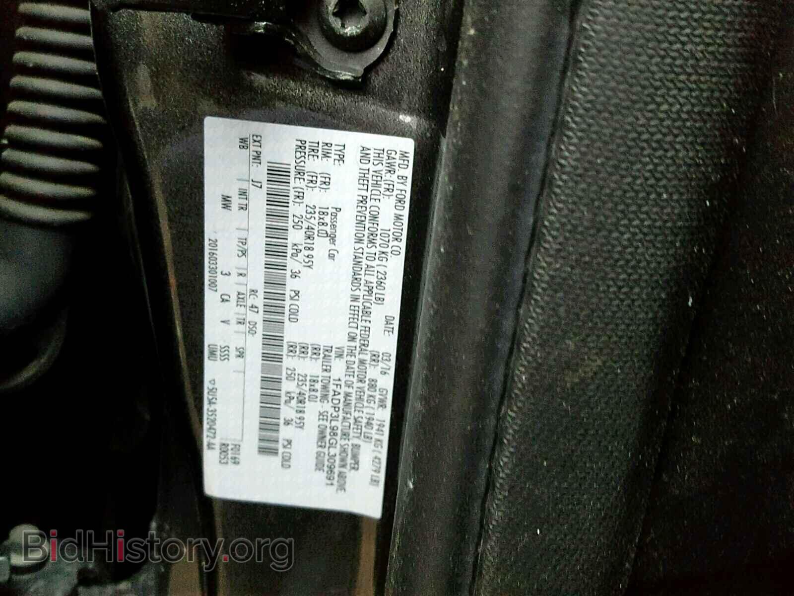 2016 FORD FOCUS - VIN: 1FADP3L98GL309691 - Photo 10