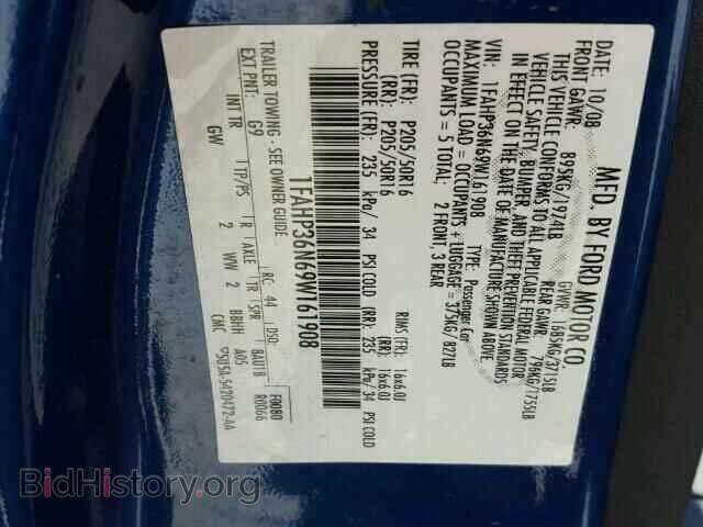 2009 FORD FOCUS - VIN: 1FAHP36N69W161908 - Photo 10