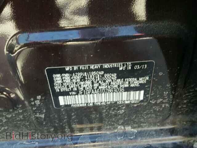 2013 SUBARU IMPREZA - VIN: JF1GPAA61D2863036 - Фото 10