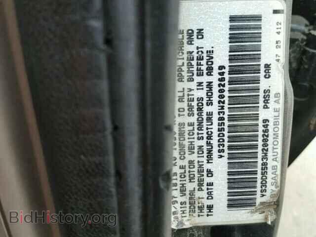 1998 SAAB 900 - VIN: YS3DD55B3W2002649 - Фото 10