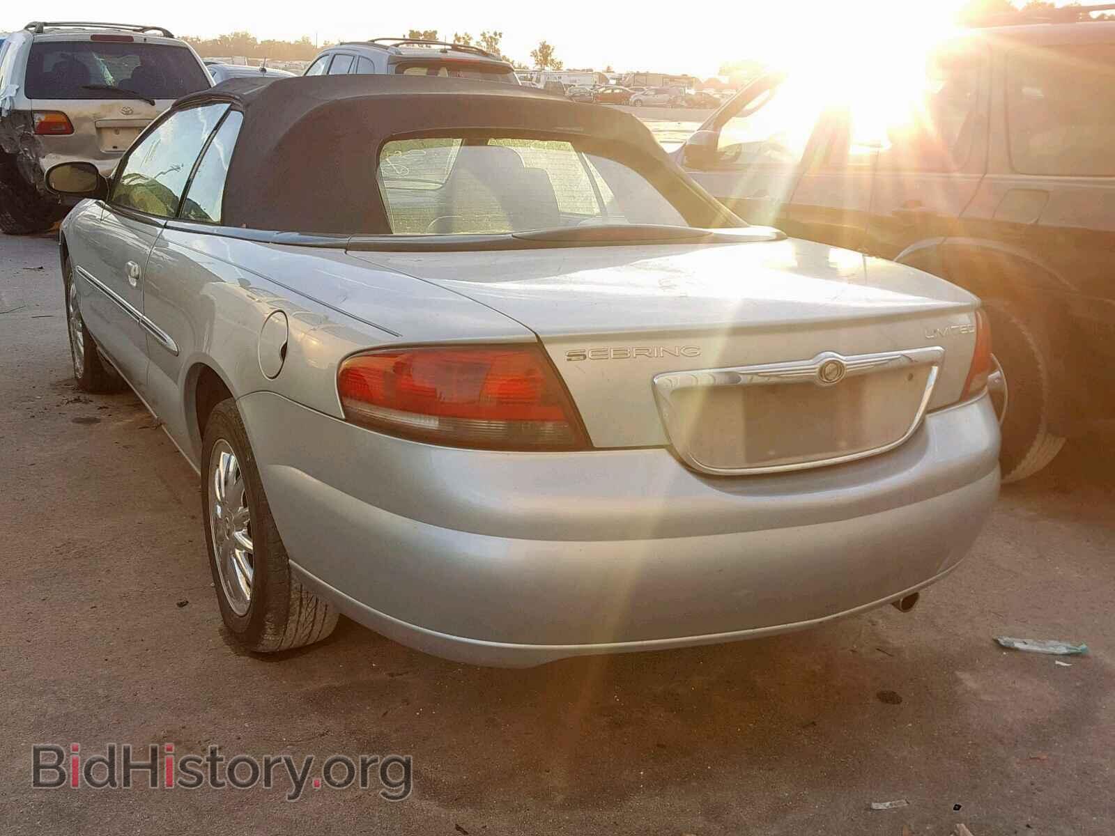 2002 CHRYSLER SEBRING - VIN: 1C3EL65RX2N234955 - Фото 3