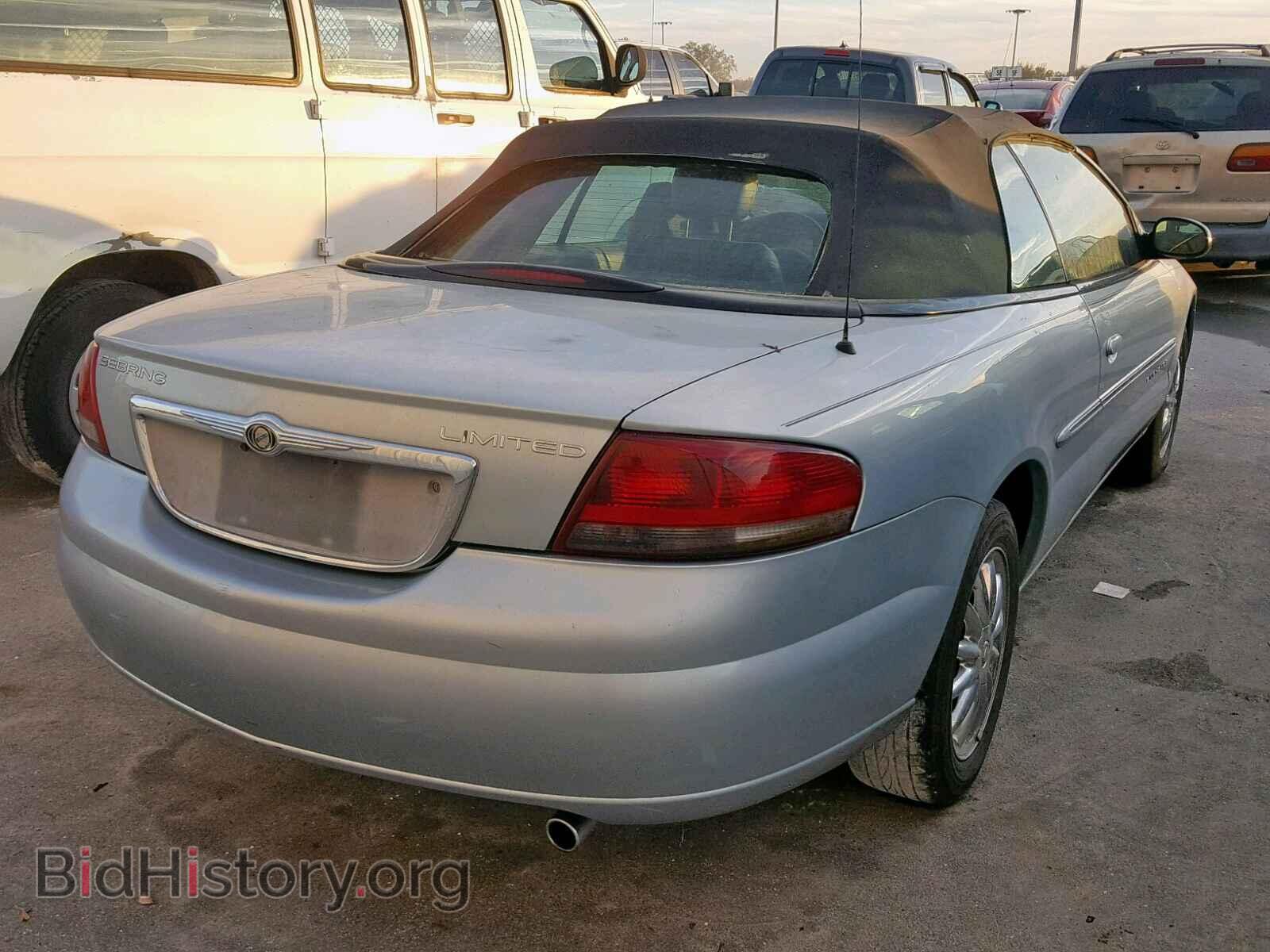 2002 CHRYSLER SEBRING - VIN: 1C3EL65RX2N234955 - Фото 4