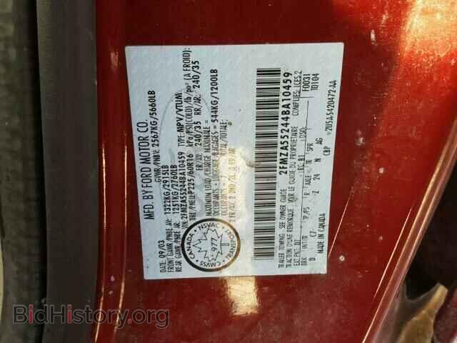 2004 FORD FREESTAR - VIN: 2FMZA55244BA10459 - Фото 10