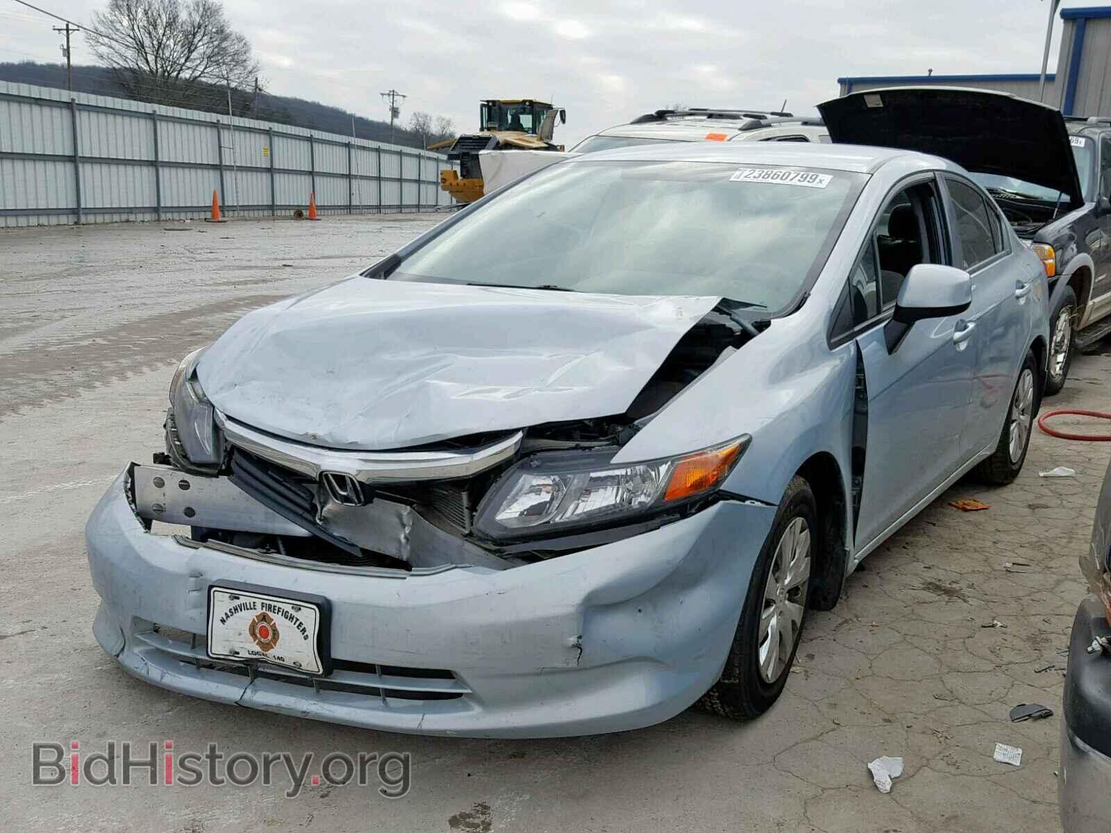 2012 HONDA CIVIC LX - VIN: 19XFB2F52CE054785 - Фото 2