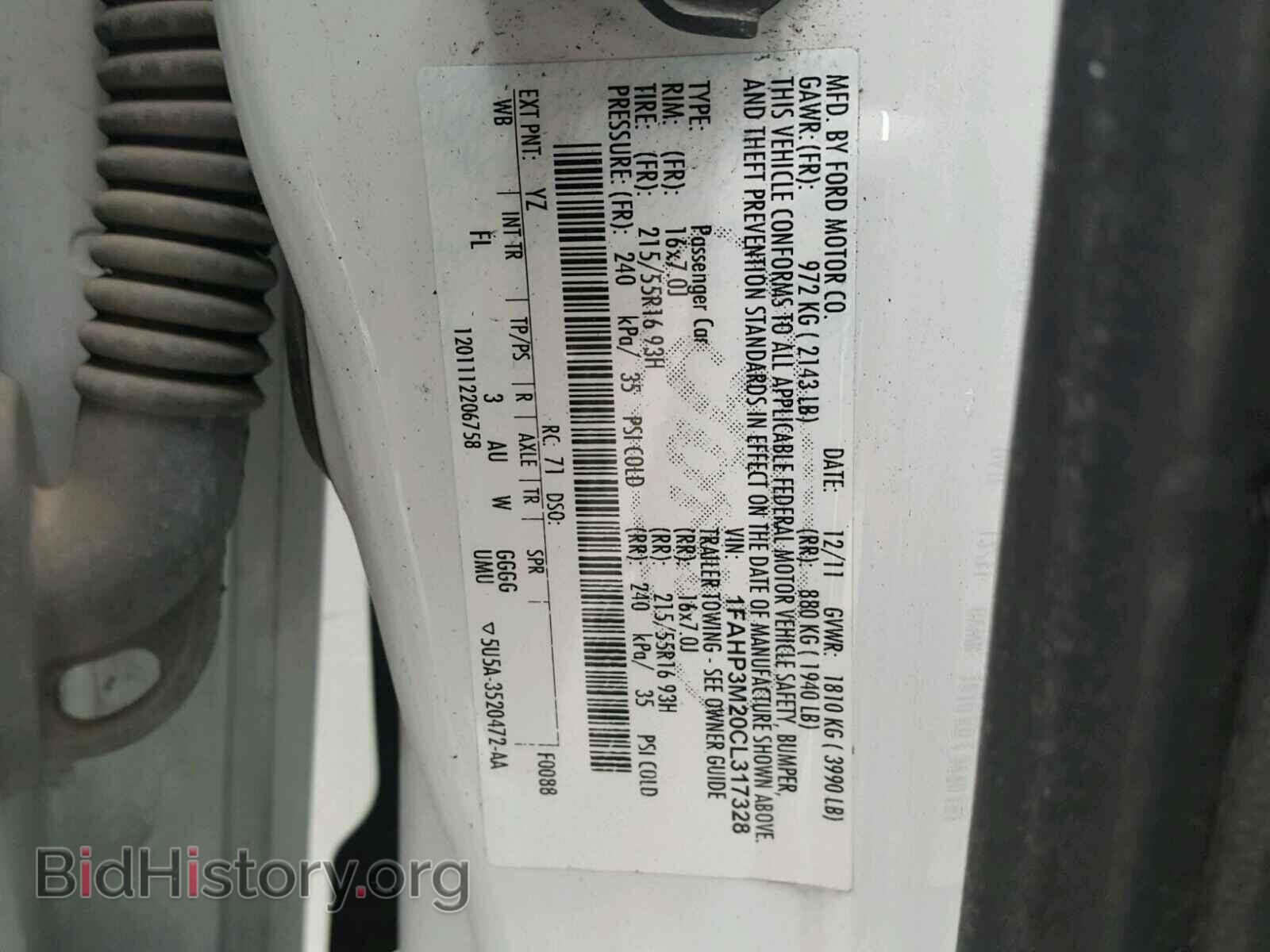 2012 FORD FOCUS - VIN: 1FAHP3M20CL317328 - Photo 10