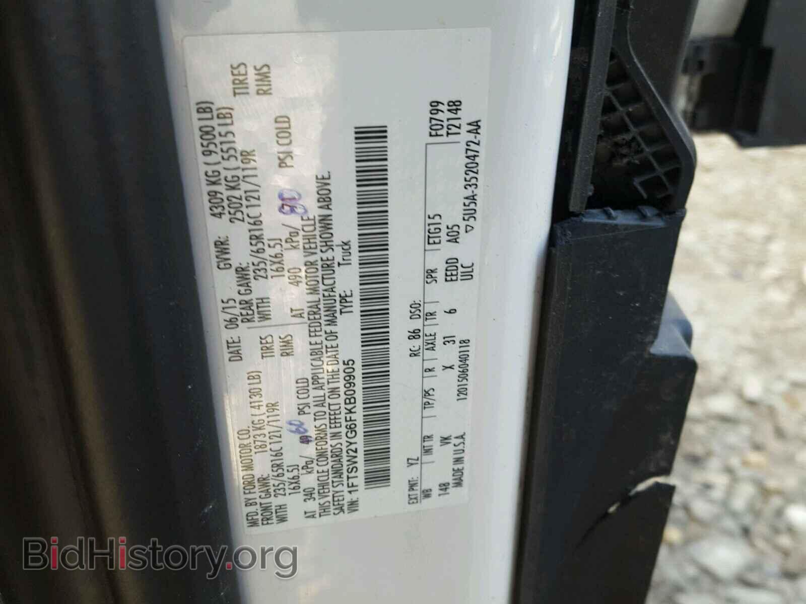 2015 FORD TRANSIT CO - VIN: 1FTSW2YG6FKB09905 - Фото 10