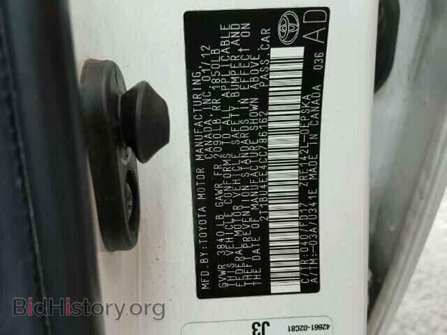 2012 TOYOTA COROLLA - VIN: 2T1BU4EE4CC786162 - Фото 10