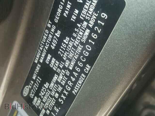 2012 KIA OPTIMA - VIN: 5XXGR4A66CG016219 - Фото 10