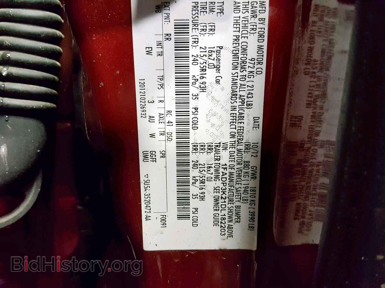 2013 FORD FOCUS SE - VIN: 1FADP3K21DL182203 - Фото 10