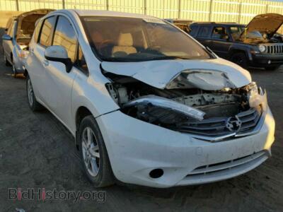 2014 Nissan VERSA Versa Note, белый — VIN 3N1CE2CP3EL350819, Copart