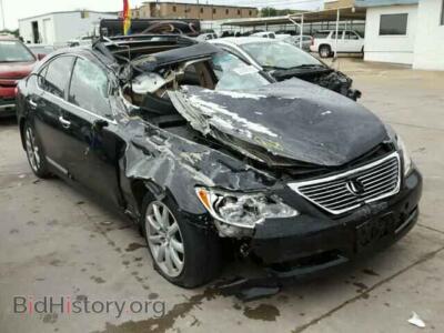 2008 Lexus LS460 LS 460, черный — VIN JTHBL46F185083597, Copart