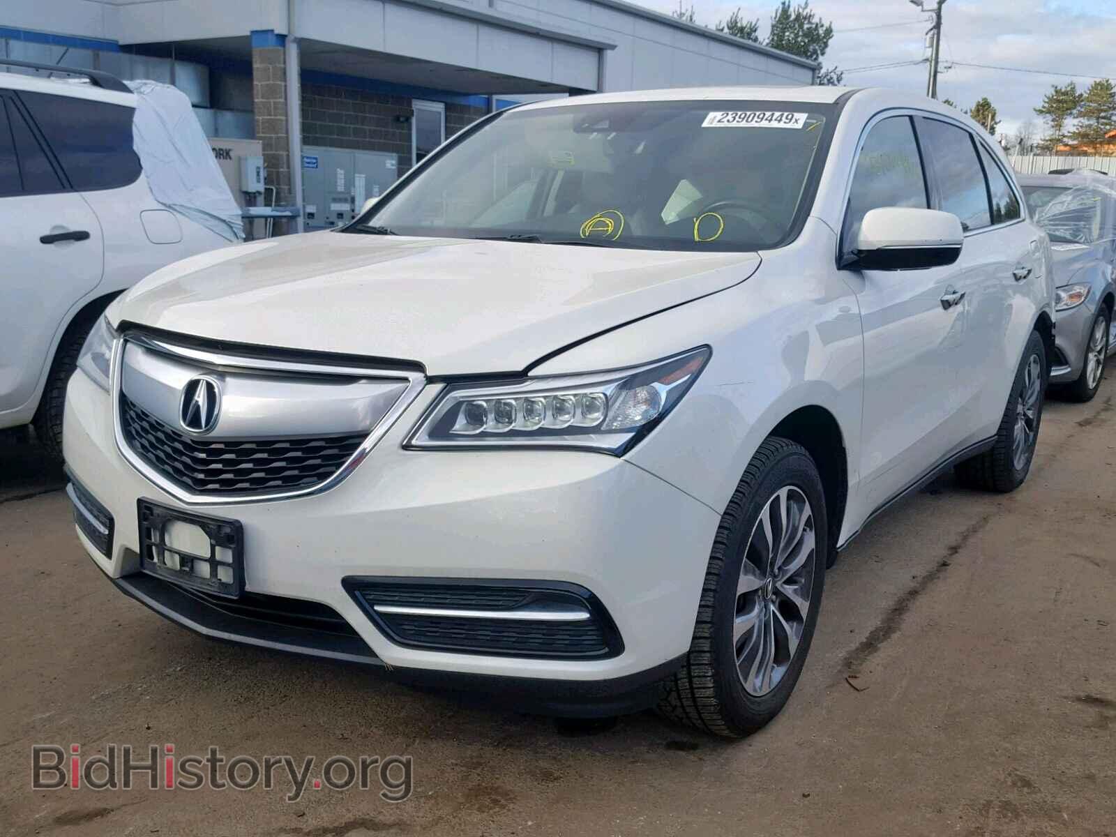 2016 ACURA MDX - VIN: 5FRYD4H43GB001918 - Фото 2