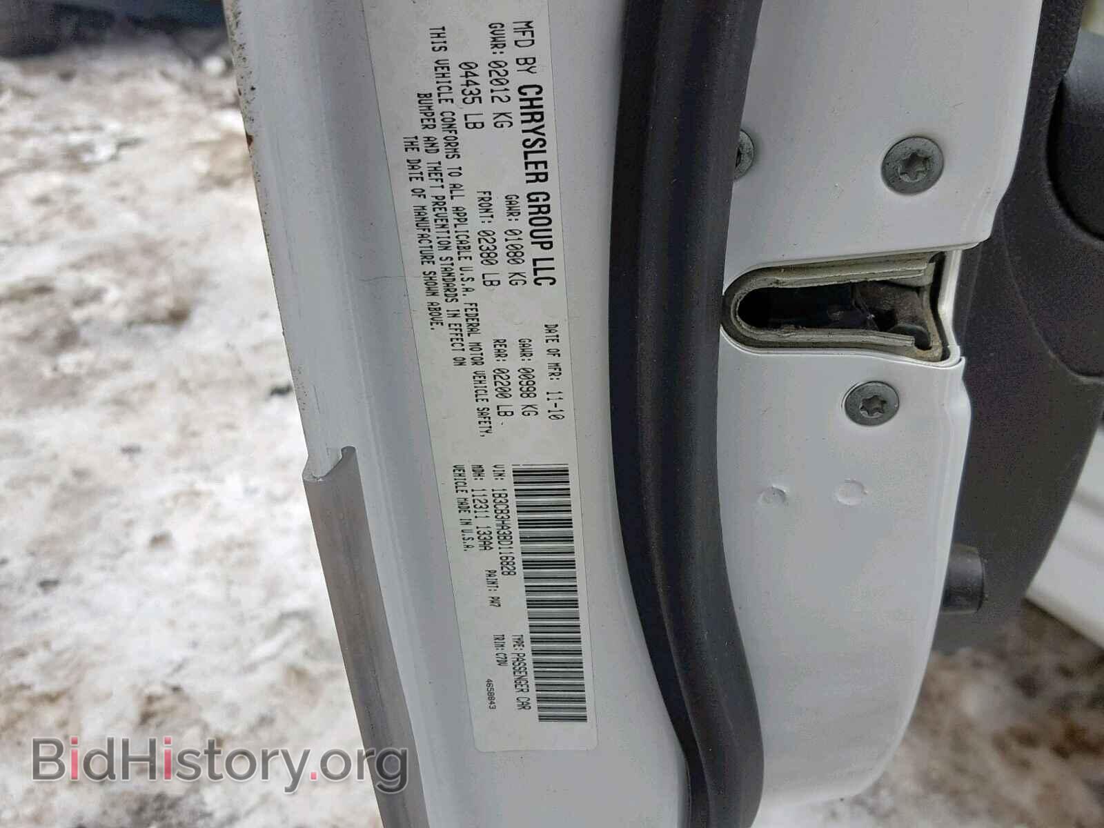 2011 DODGE CALIBER - VIN: 1B3CB3HA3BD116828 - Фото 10