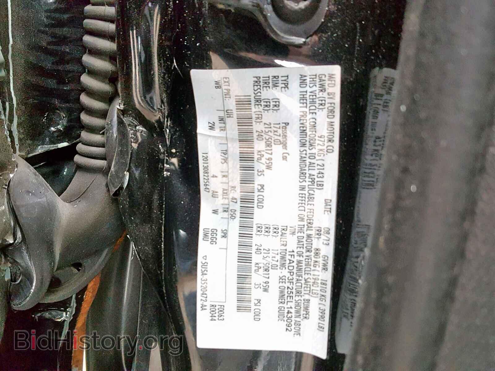 2014 FORD FOCUS SE - VIN: 1FADP3F25EL143092 - Фото 10