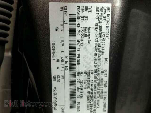 2012 FORD FOCUS - VIN: 1FAHP3F26CL384450 - Photo 10