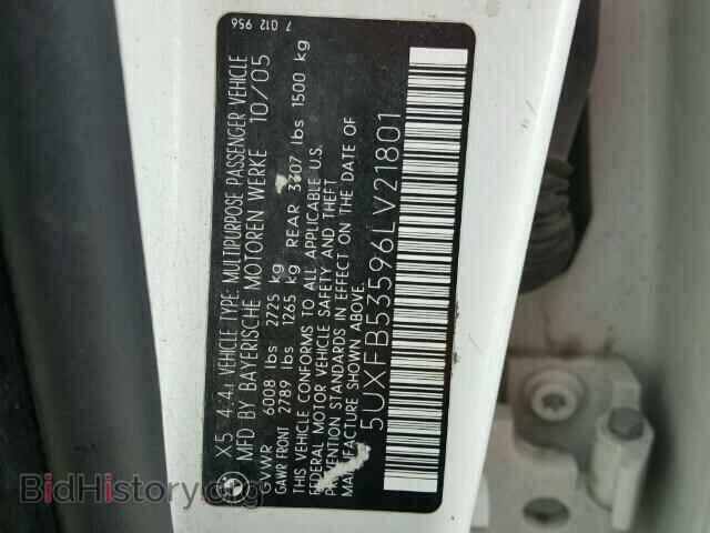 2006 BMW X5 - VIN: 5UXFB53596LV21801 - Photo 10