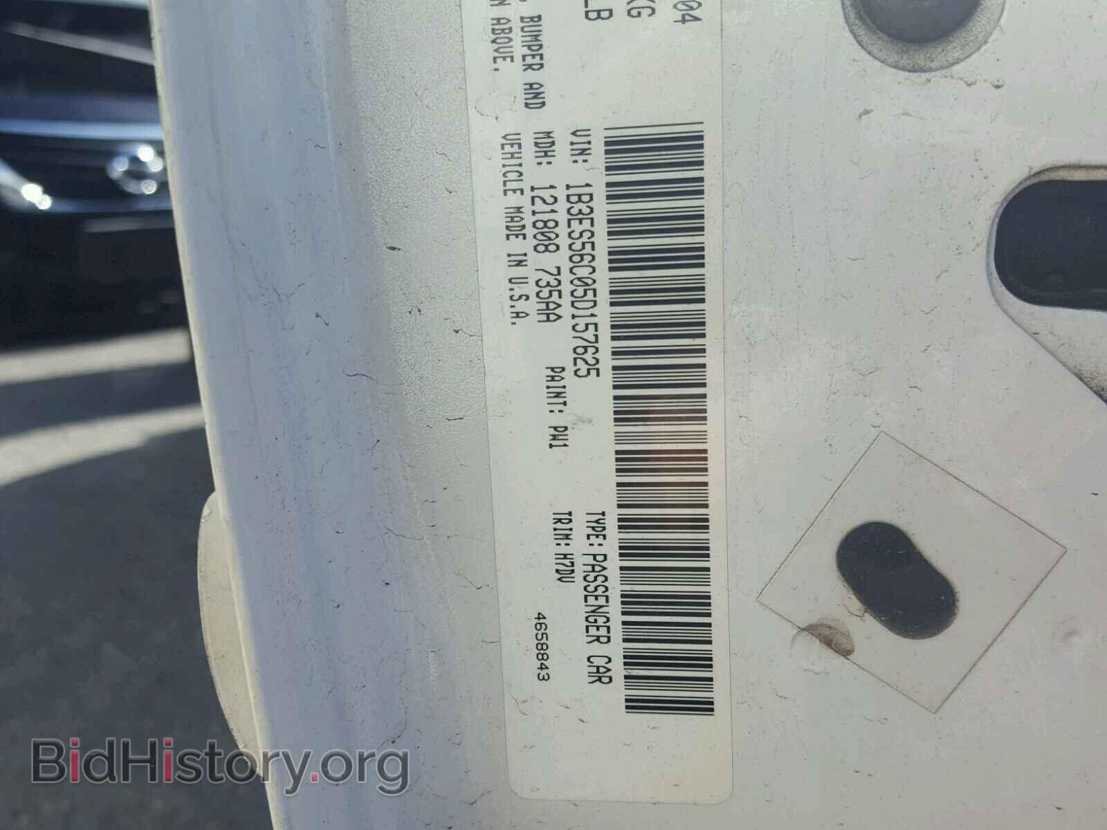 2005 DODGE NEON - VIN: 1B3ES56C05D157625 - Фото 10