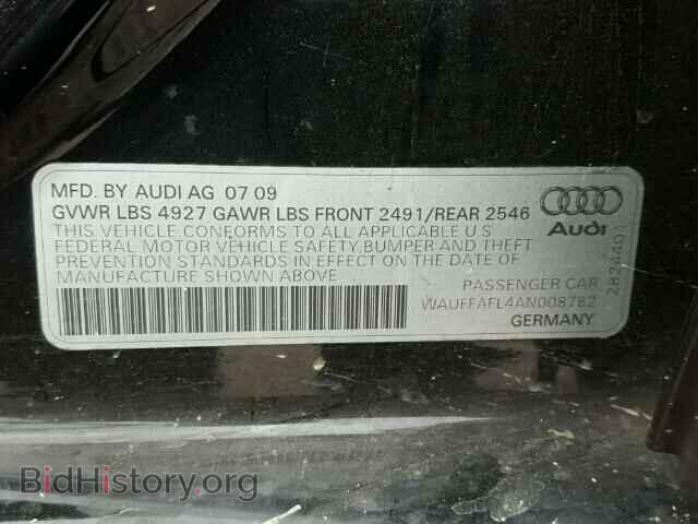 2010 AUDI A4 - VIN: WAUFFAFL4AN008782 - Фото 10